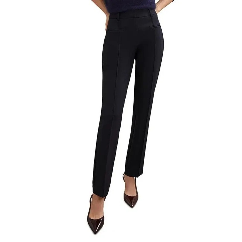 Reiss Womens petites norla tapered trousers navy Size 0R